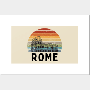 Rome sunset design Posters and Art